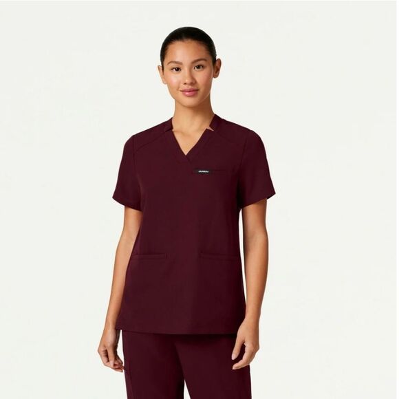 Jaanuu Tops - Jaanuu Helia Notched V Neck Scrub Top
